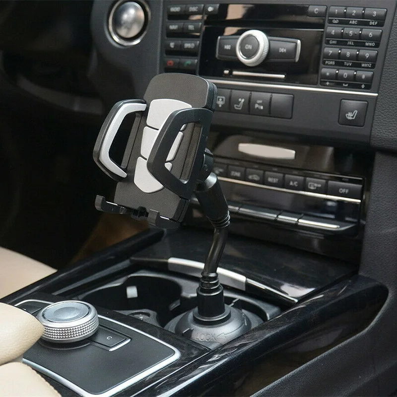 

Universal Cup Holder Car Mount for Cell Phone 360 Degree Adjustable Flexible Quick Release ND998
