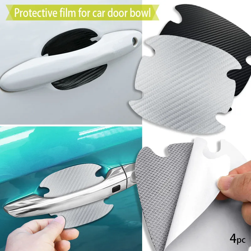 

4pcs Car Door Handle Protection Film Carbon Fiber Sticker For BMW E46 E39 E90 E60 E36 F30 F10 E34 X5 E53 E30 F20 E92 E87 M3 M4