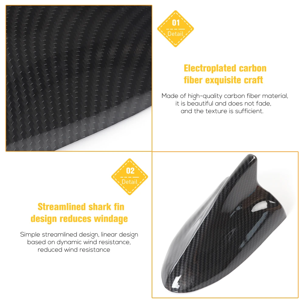 

MOPAI Car Stickers for Challenger Car Shark Antenna Decoration Auto Radio Signal Aerials Cover Accessories for Dodge Challenger