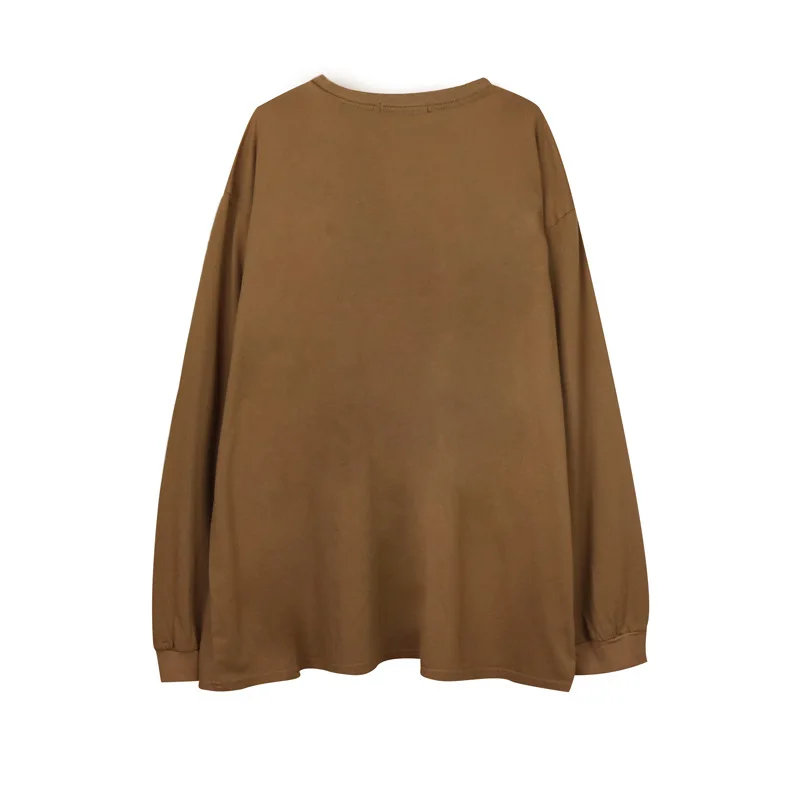 

SEVEYFAN Men's Retro Sweatshirt Hip Hop Rock Band Print Long Sleeve T-Shirt Loose Pullover Top Clothes