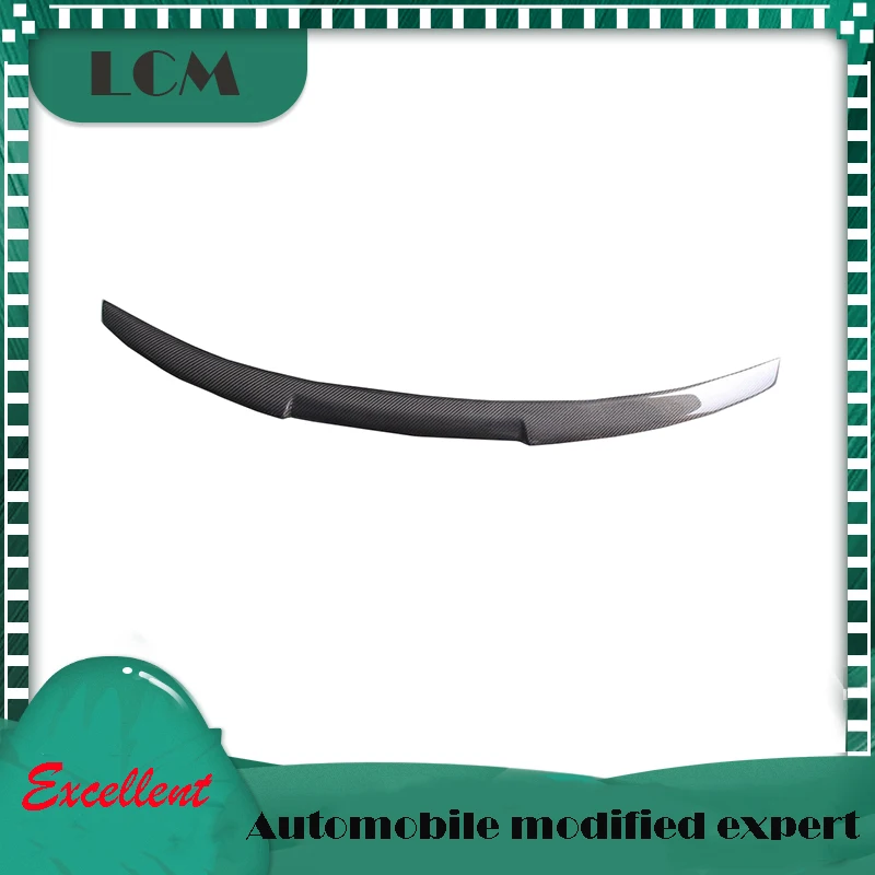 

Стильные задние крылья для Audi A4 B8 2009 2010 2011 2012, задний спойлер из натурального углеродного волокна-глянцевый черный цвет