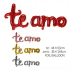 1 комплект TE AMO испанский I love you Фольга воздушные шары на День святого Валентина предложение Свадебные украшения XOXO буквы воздушные гелиевые вечерние шар