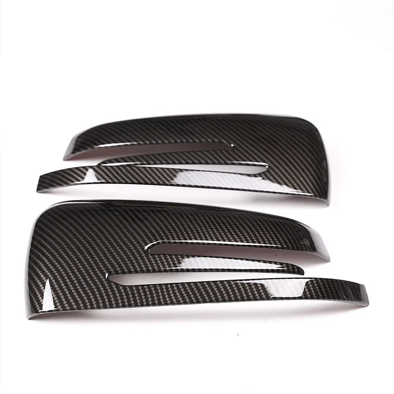2pcs Carbon Fiber Side Rearview Mirror Cap Cover Trim for Mercedes Benz A B C E GLA Class W204 W212 ABS Plastic Car Accessories |