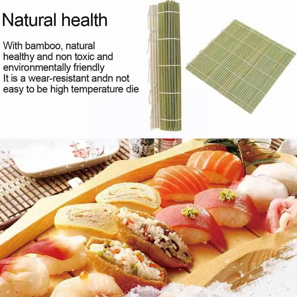 

Sushi Curtain Cooking Accessories Sushi Rolling Roller Sushi Hand Sushi Non-stick Onigiri Tools Maker Mat Rice Rollers Bamb E3I2