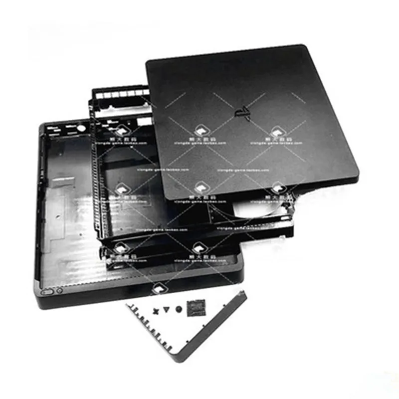 Новинка чехол для игровой консоли с наклейкой тонкий PS4 черного цвета |