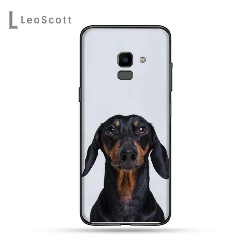 

Cute Dachshund dog Phone Cases For Samsung Galaxy J2 J4 J5 J6 J7 J8 2016 2017 2018 Prime Pro plus Neo duo
