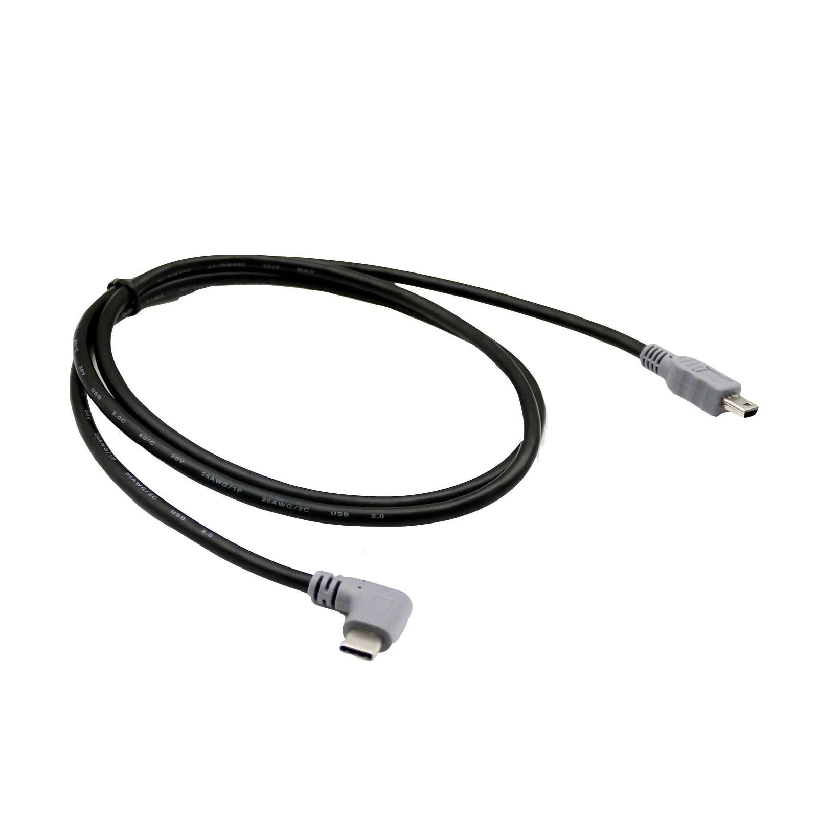 Type C to Mini 10x USB 3,1 type C Прямоугольный штекер для Mini/Micro/type C штекер для зарядки данных OTG соединительный кабель 1 м/3 фута - Цвет: Type C to Mini