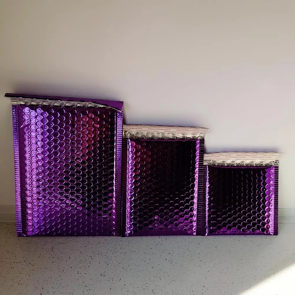 Бесплатная доставка утолщенные конверты из алюминиевой пленки фиолетового