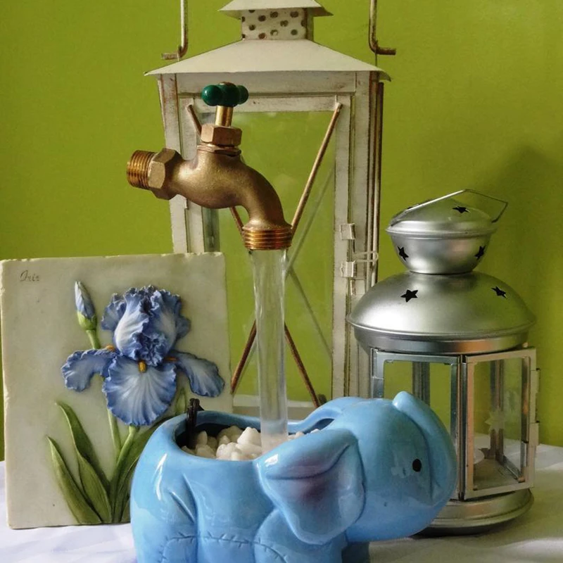 

Invisible Flowing Spout Watering Can Fountain Zinc Alloy Floating Tap Fountain For Home Garden Courtyard Decoration Regadera