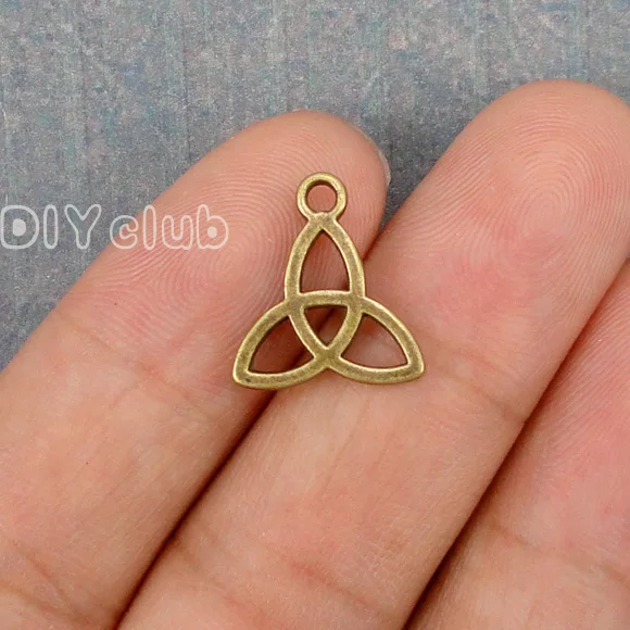 Винтажный Ирландский Узел для селтиков треугольный треугольник символ Троицы