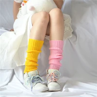 japan anime jk girl loose socks leg warmers hosiery candy color lolita cosplay women slouch socks
