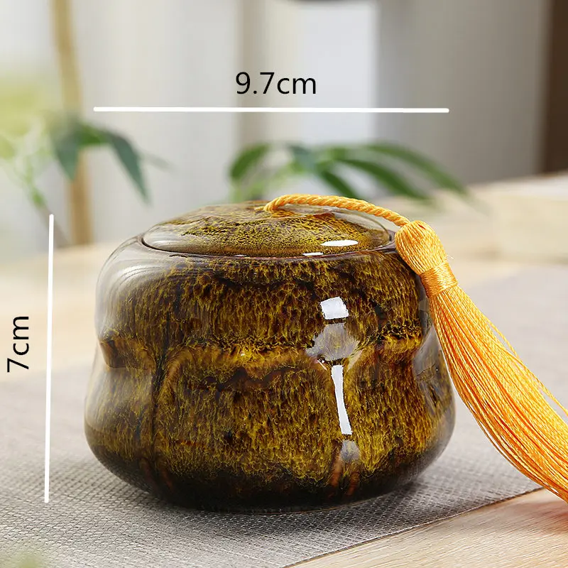 Керамический Мини-контейнер для чая емкость сахара кухонные сосуды хранения
