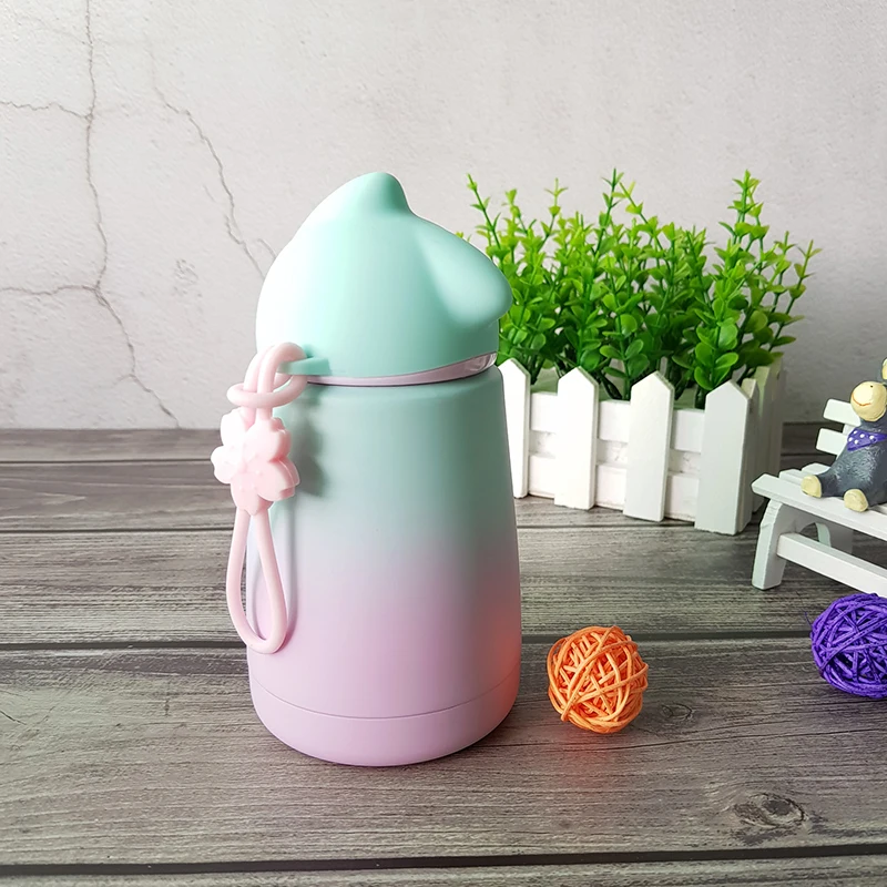 

300ml Cartoon Thermos Kids Cup Bottle Stainless Steel Thermocup Vacuum Flask Termos Children Belly Mug Mini Tepmoc Thermoses