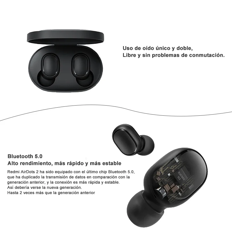2020 новые беспроводные наушники Xiaomi Redmi Airdots 2 TWS Bluetooth 5 0 подавление шума управление