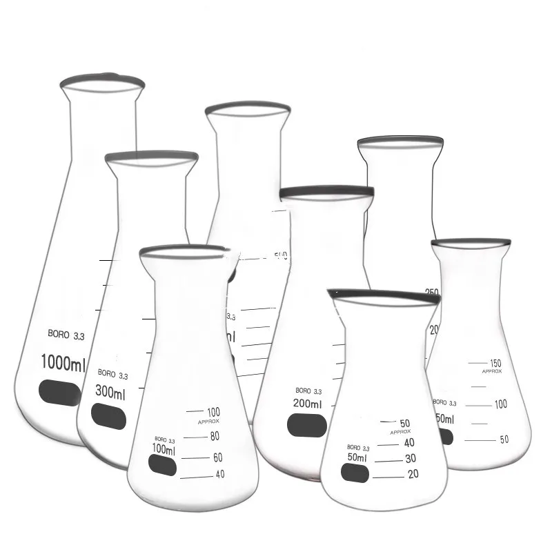 

Conical flask 50ml-250ml glassware wide mouth straight mouth triangular flask