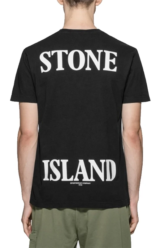 

DATA SCAN Stone Island cotton short-sleeved printed T-shirt