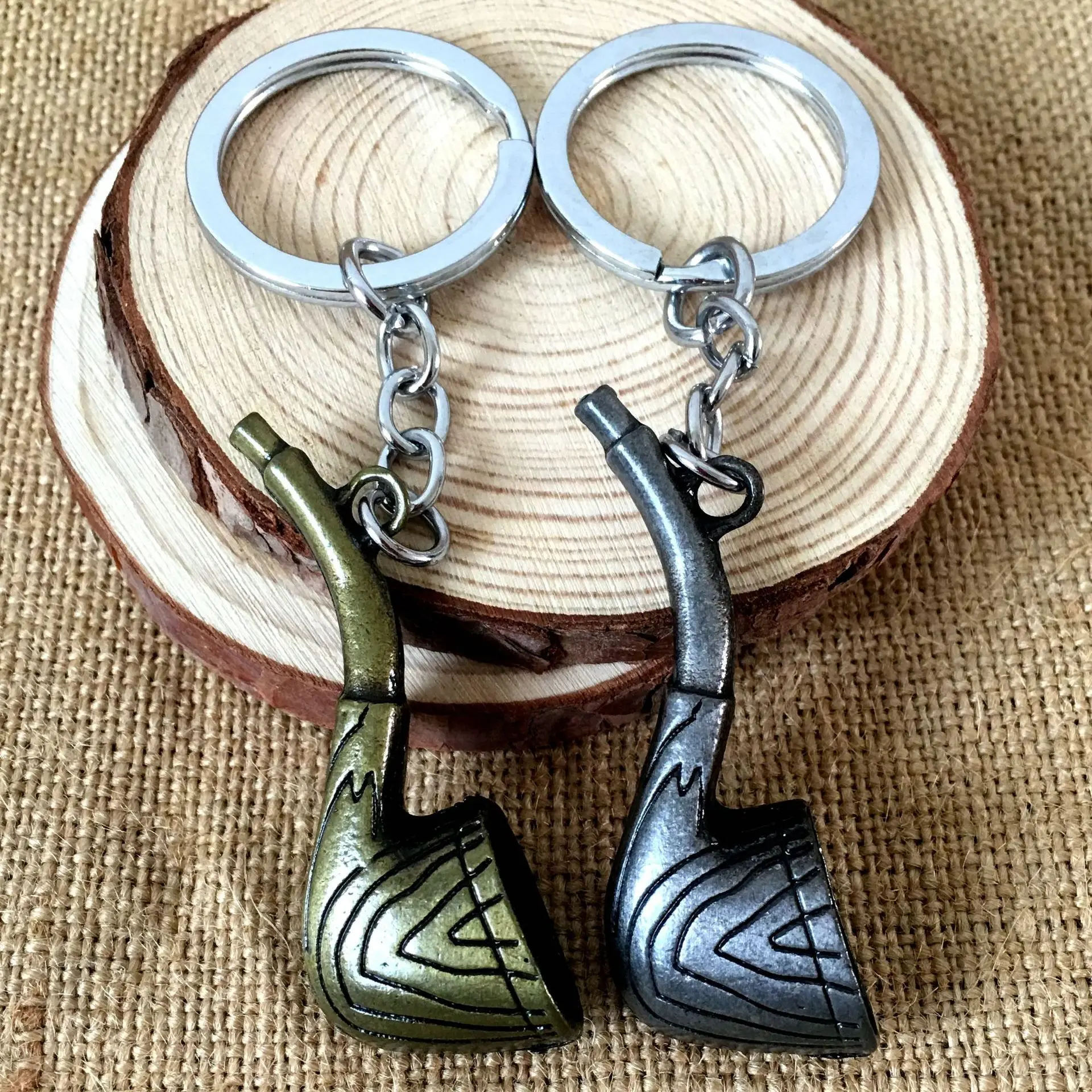 3D трубка Брелок Прохладный цепочка для ключей мужчин брелок Творческий portachiavi