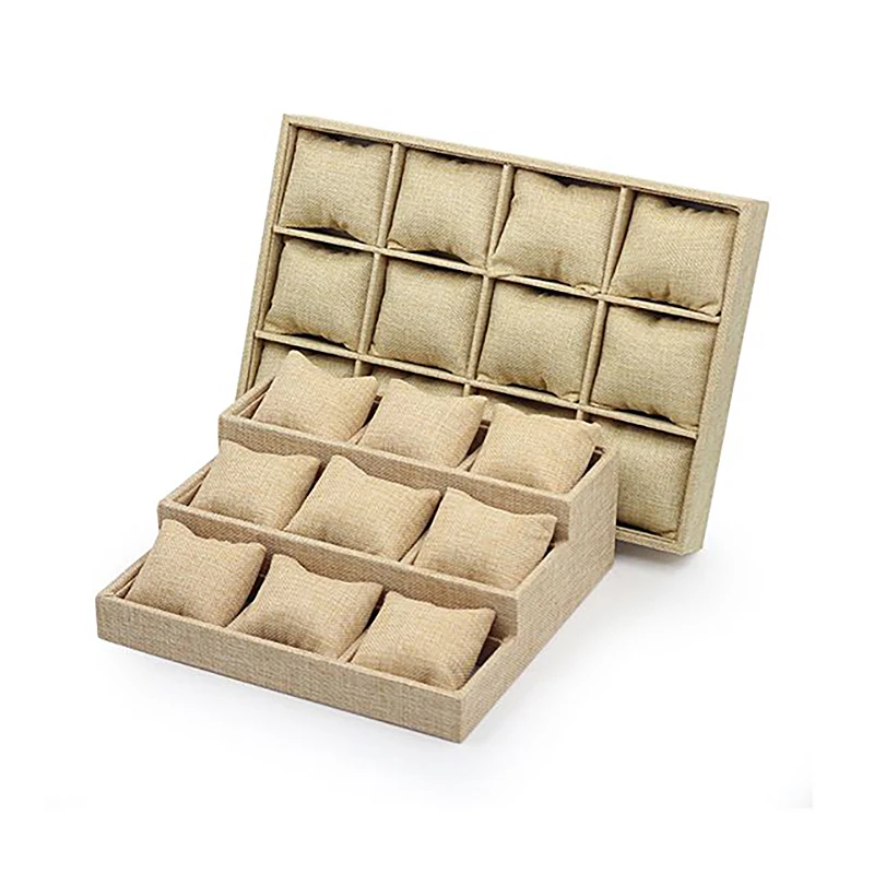 Lowest Price Linen Display Jewelry Tray Decorative Watch Jewellery with Pillow Cushion | Украшения и аксессуары