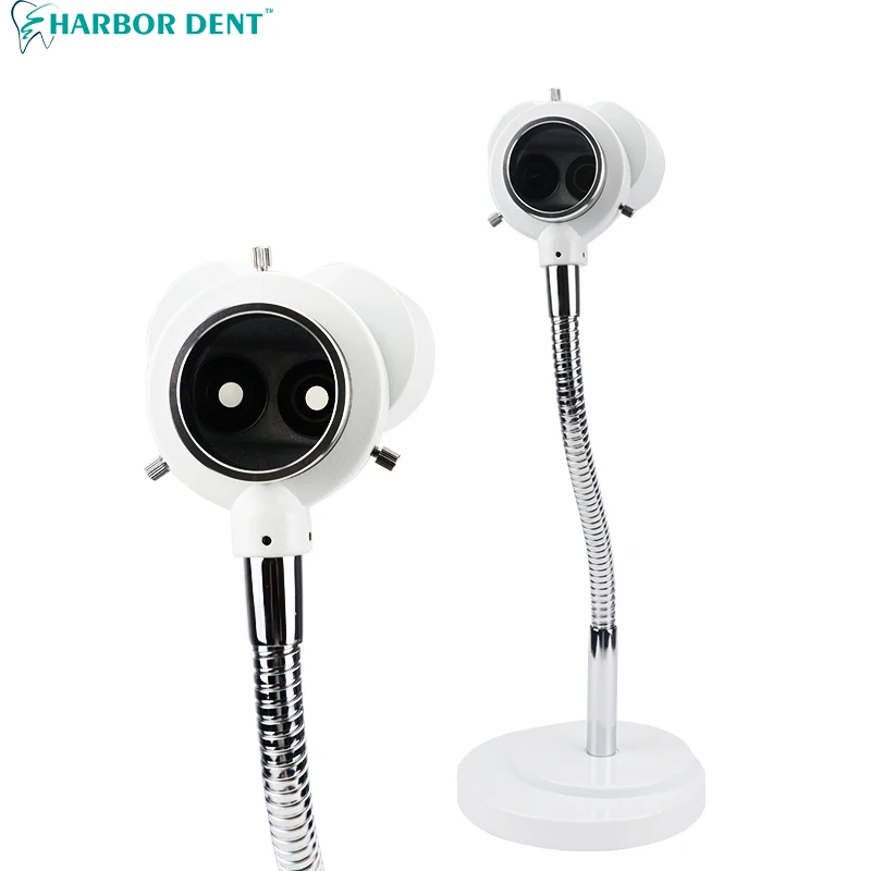 Бинокулярный микроскоп 5X/10X/15X/20X с фотолампой для стоматологической лаборатории