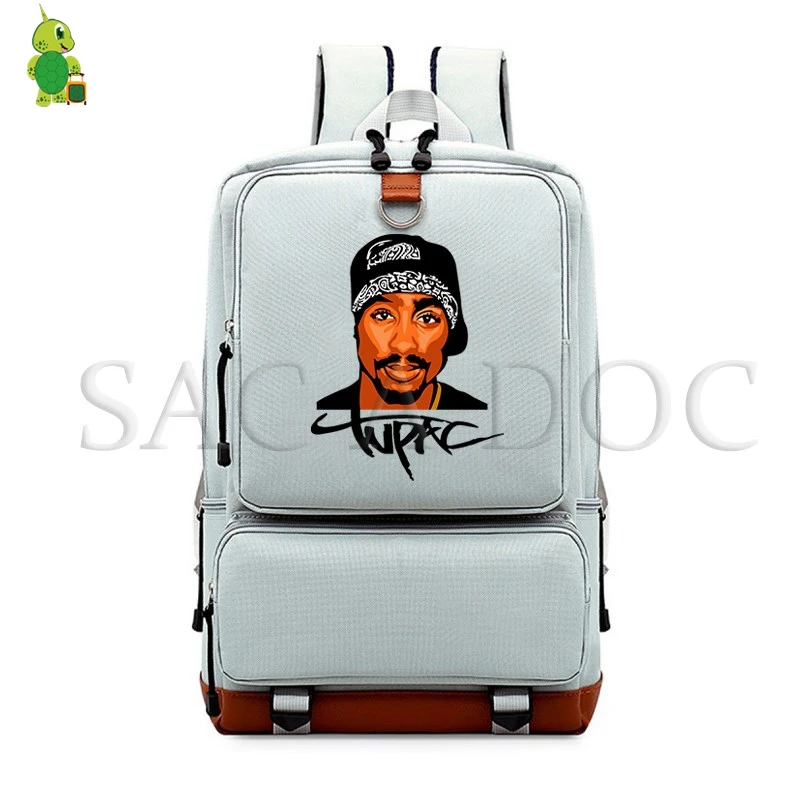 11 Tupac 2Pac рюкзак для женщин и мужчин рюкзак для ноутбука школьная сумка для подростков повседневный рюкзак хип хоп Легенда дорожные сумки - Цвет: 11