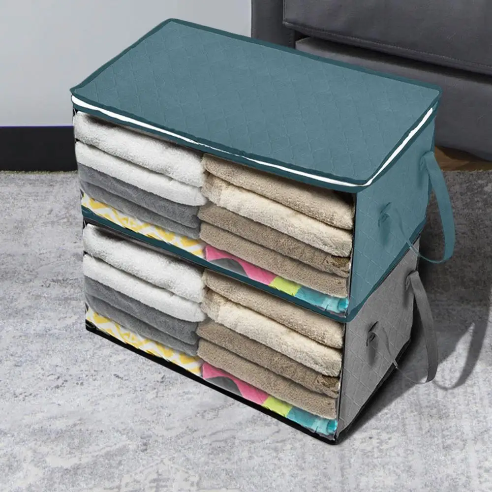 1 шт. складной нетканый органайзер для кровати аккуратный чемодан одежды одеяло