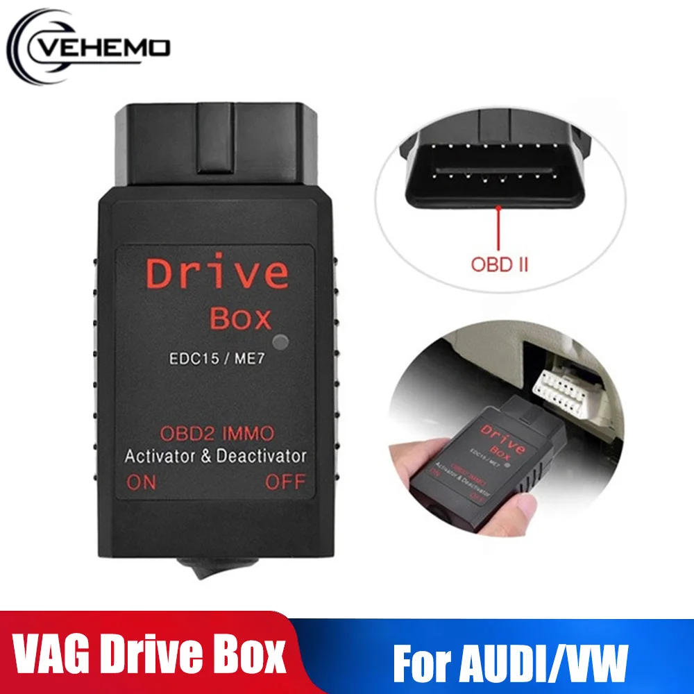 Vehemo VAG коробка привода Bosch EDC15 / ME7 OBD2 IMMO автомобильный диагностический инструмент