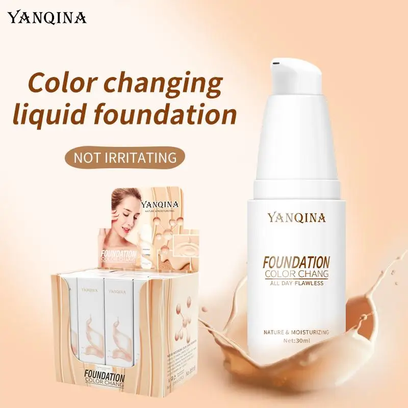 

1PC Liquid Foundation Moisturizing Concealer Cream Waterproof Long Lasting Nourishing Easy To Remove Brighten Skin Makeup TSLM1