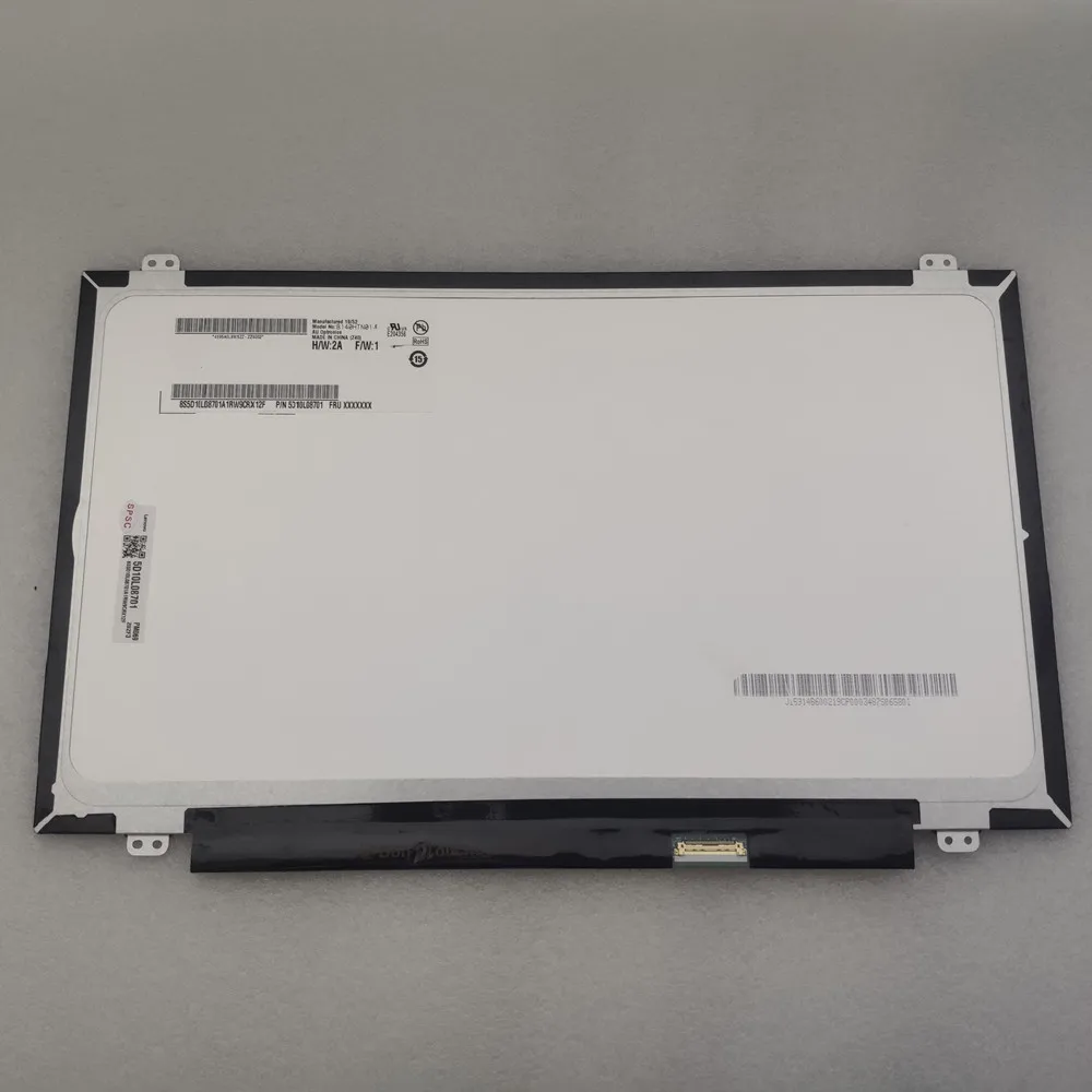 Tela Display Lcd para Computador Fhd 14.0 Drive Fru Ed1920 1080 Edp 30 Pinos Tela de LCD do laptop