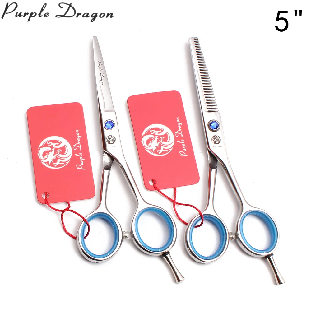 Professional Hairdressing Shears Z1117 4.5&quot 5&quot 5.5&quot Purple Dragon Cutting Scissors Thinning Hair Haircut | Красота и
