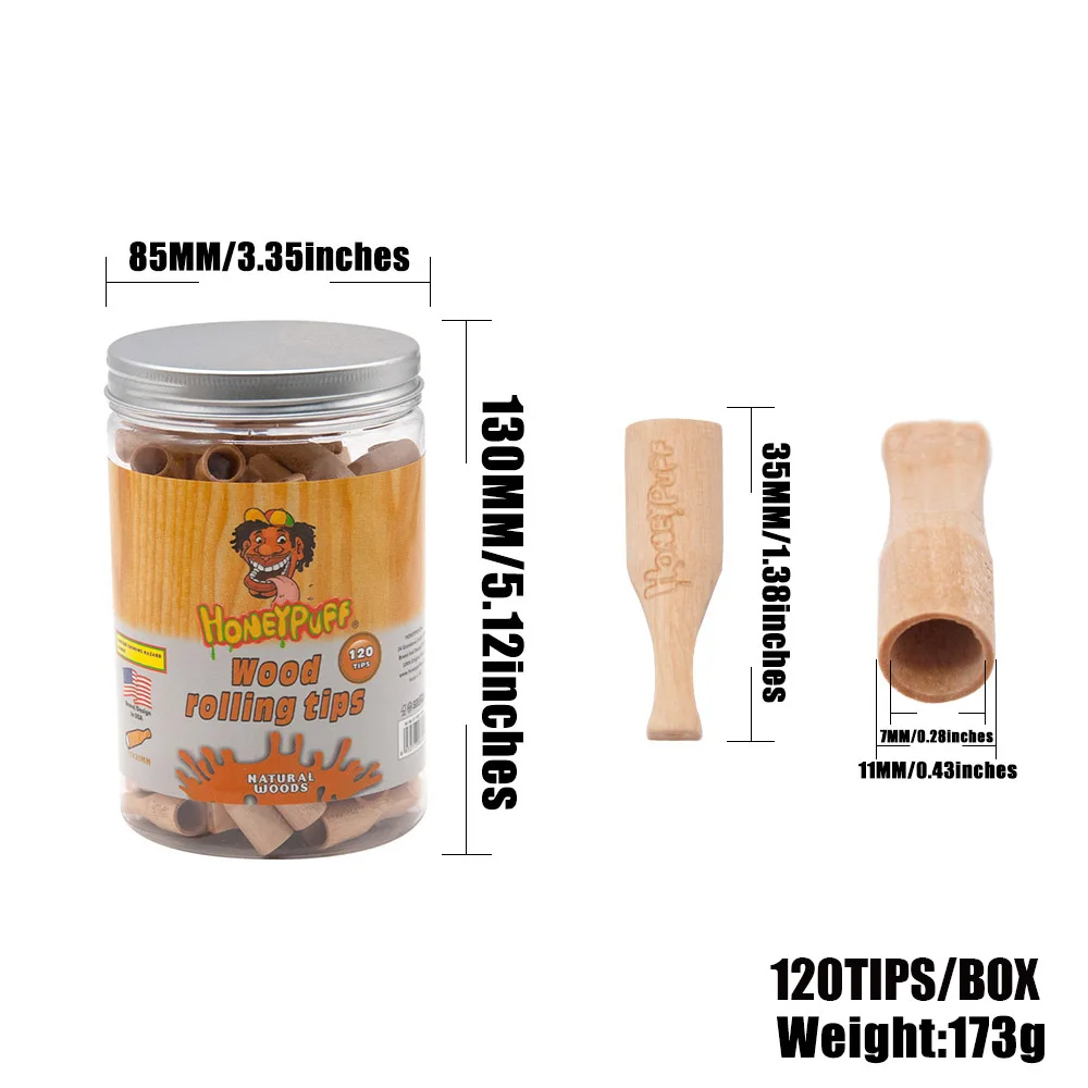 Наконечники из натурального дерева с натуральным деревянным