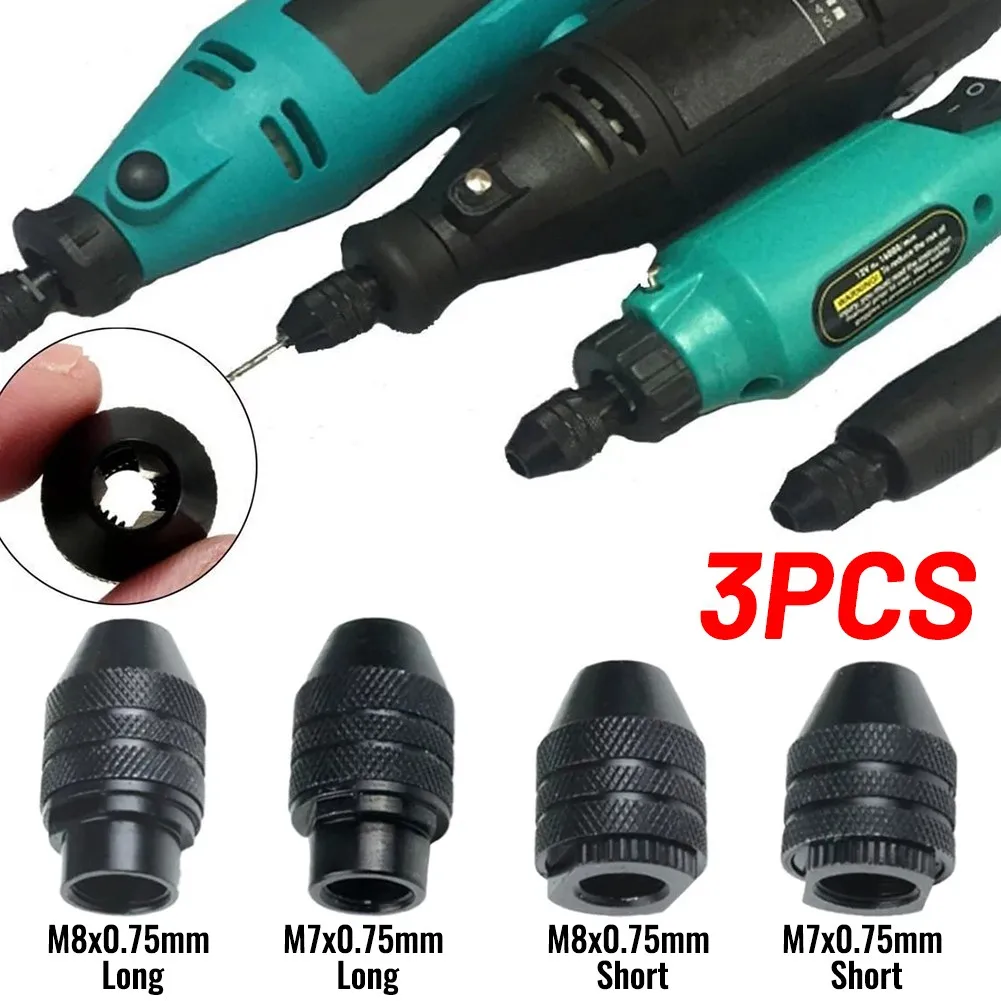 

0.5-3.2mm Drill Chuck Accessories Black Durable Keyless Drill Chuck Mini