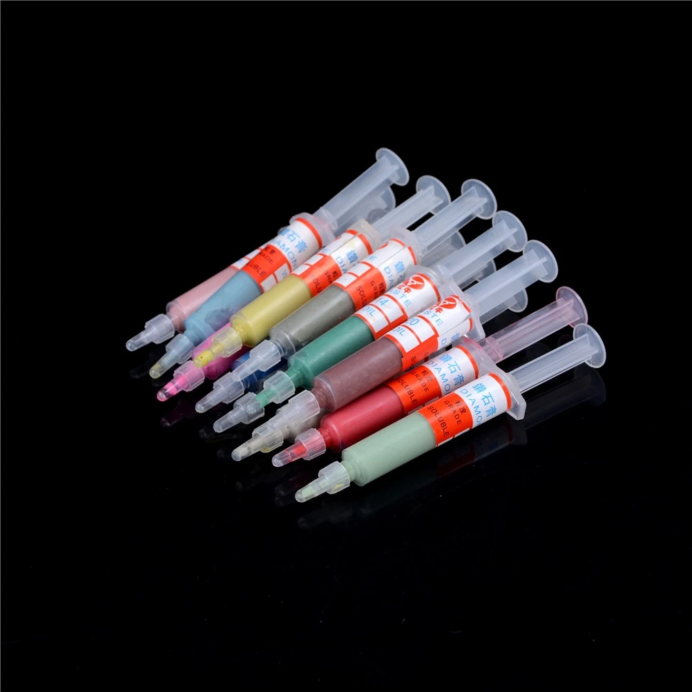 12Colors 0.5 To 40 Micron Diamond Polishing Lapping Paste Compound Syringes Hot Selling