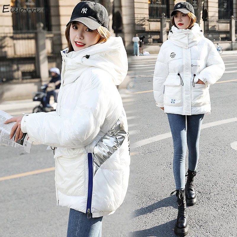 

Куртка женская зимняя с хлопковой подбивкой, утепленная, свободная, 2021