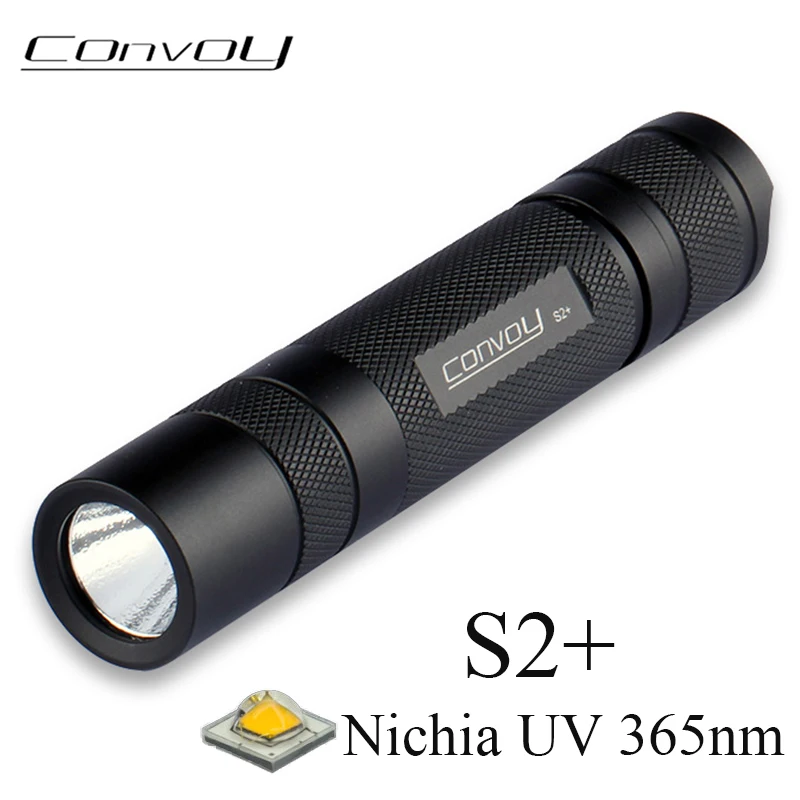 Ультрафиолетовый флуоресцентный фонарь Convoy S2 + с Nichia UV 365 нм|Фонарики и
