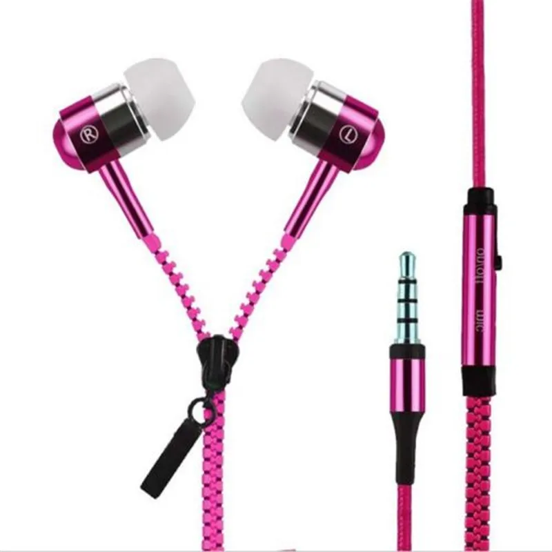 

6 Color Fashionable In-Ear Stereo Earphone Braided Wire Headset sport earphones Wired Control Super Bass Universal for all phone