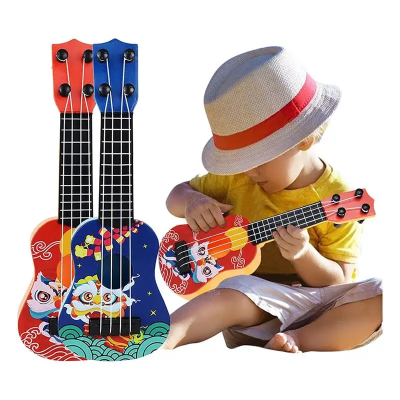 

Мини-укулеле для начинающих, гитара, обучающий музыкальный инструмент, игрушка для детей, подарок на день рождения и Рождество