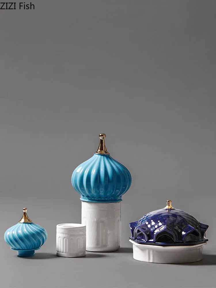 Миниатюрная керамическая фигурка сказочного замка домашний декор милый