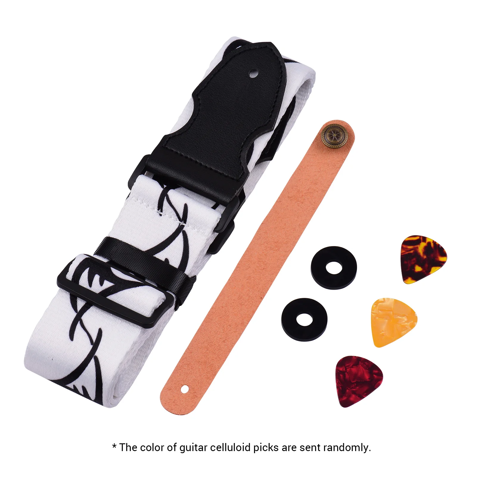 Наплечный ремень из мягкого полиэстера с кнопкой блокировки гитары адаптер для