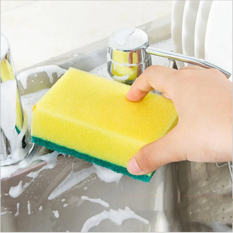 10 шт. двухсторонняя дезактивационная губка меламиновая для кухонной посуды нано