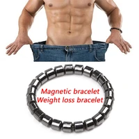 colorful bracelet hematite magnetic weight loss slimming bangles black gallstone acupoint massage health care accessories new