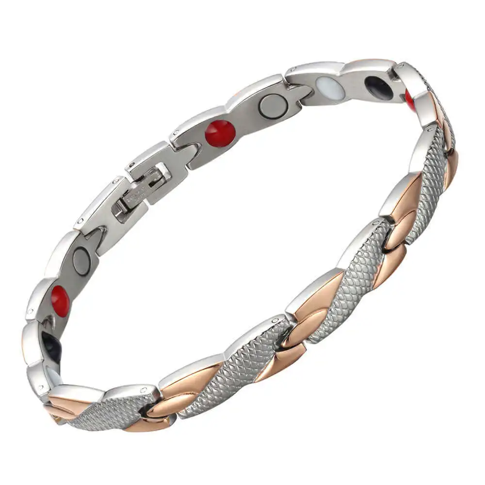 

Women Stainless Steel Bracelet Simple Magnetic Energy Titanium Steel Bracelets
