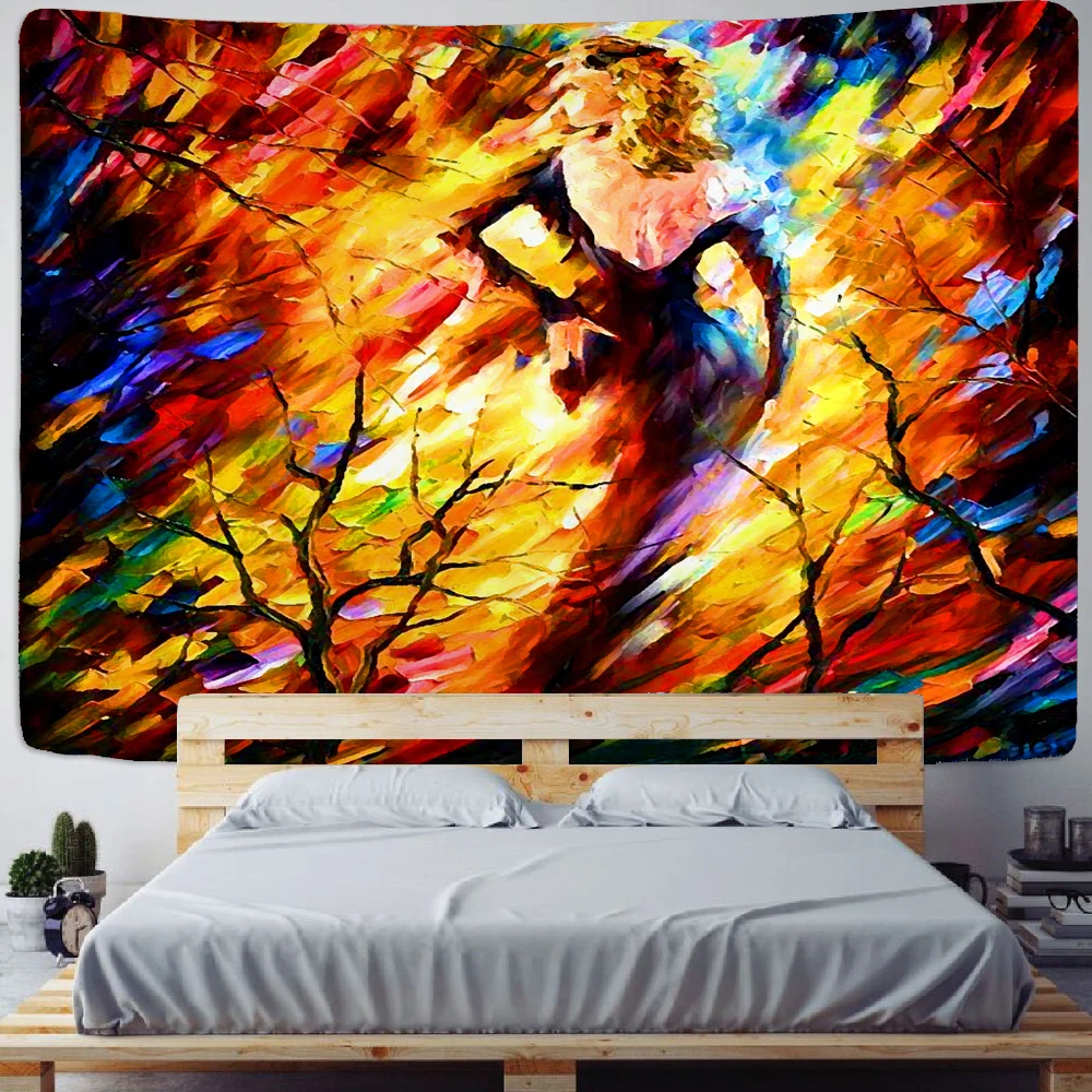 

landscape Tapestry Wall Hanging Painting Beautiful Woman Pattern Beach Wall Tapestry Backdrop Wall Cloth Carpet Tapestries