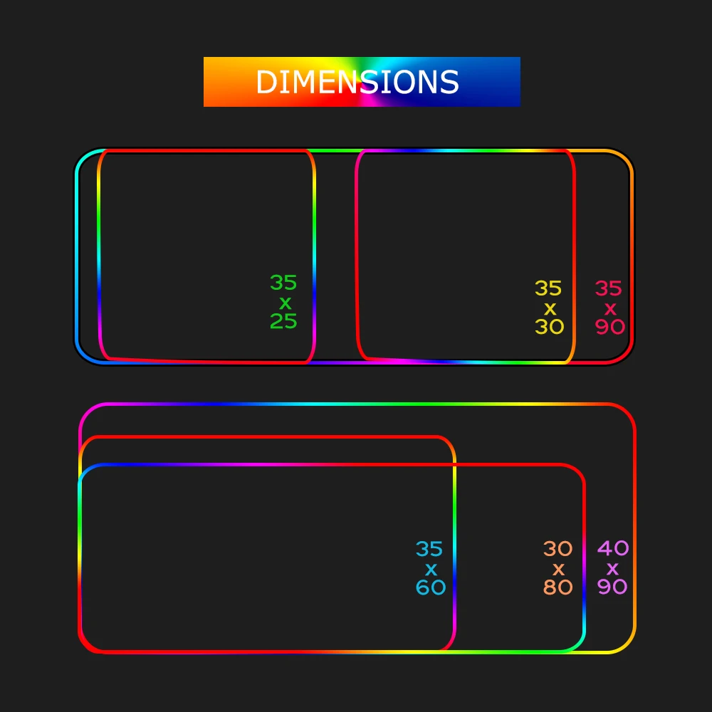 Изготовленный На Заказ Мышь Pad дизайн белый RGB Настройка геймера аниме ковер pad