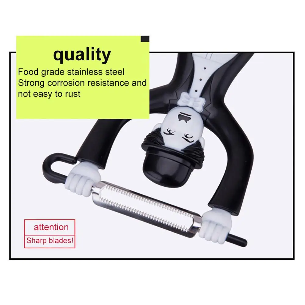 Забавный Каплин яблоко инструмент для чистки фруктов овощей Pro кухни из