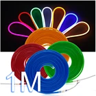 Узкий неоновый светильник, 6 мм, 12 В, СВЕТОДИОДНАЯ лента SMD 2835, 120 светодиодовм, гибкая веревочная трубка, водонепроницаемая для праздника, сделай сам, Рождественское украшение, светильник