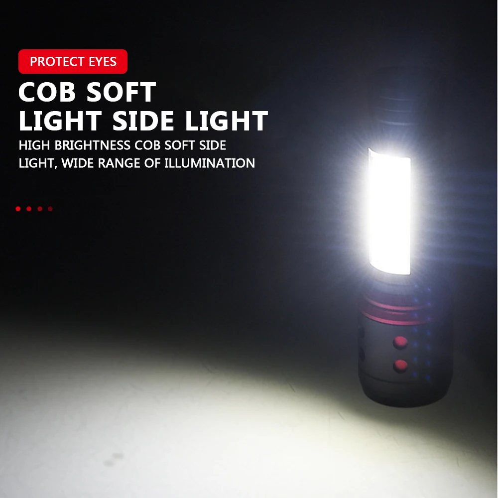 Светодиодный фонарь для гостиной мощный водонепроницаемый T6 с аккумулятором и