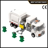 sanitation vehicle city environmental protection series moc building brick blockschildrens educational toyskids gifts