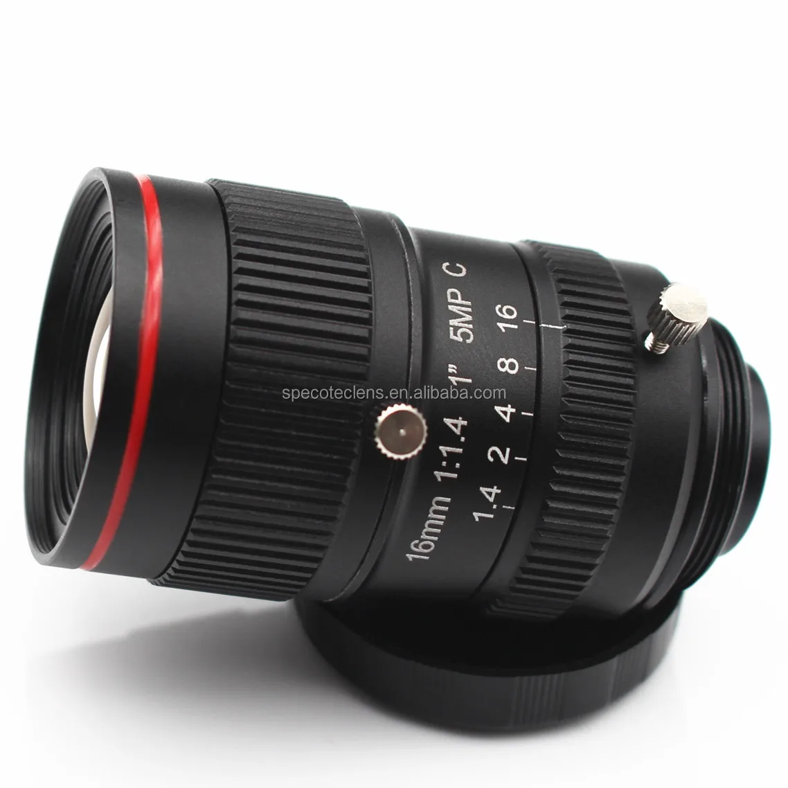 

IPX6 Waterproof 8MP 16mm F11.775 low distortion Fixed Focus C Mount Optical Industrial 8 megapixel CCTV Lens