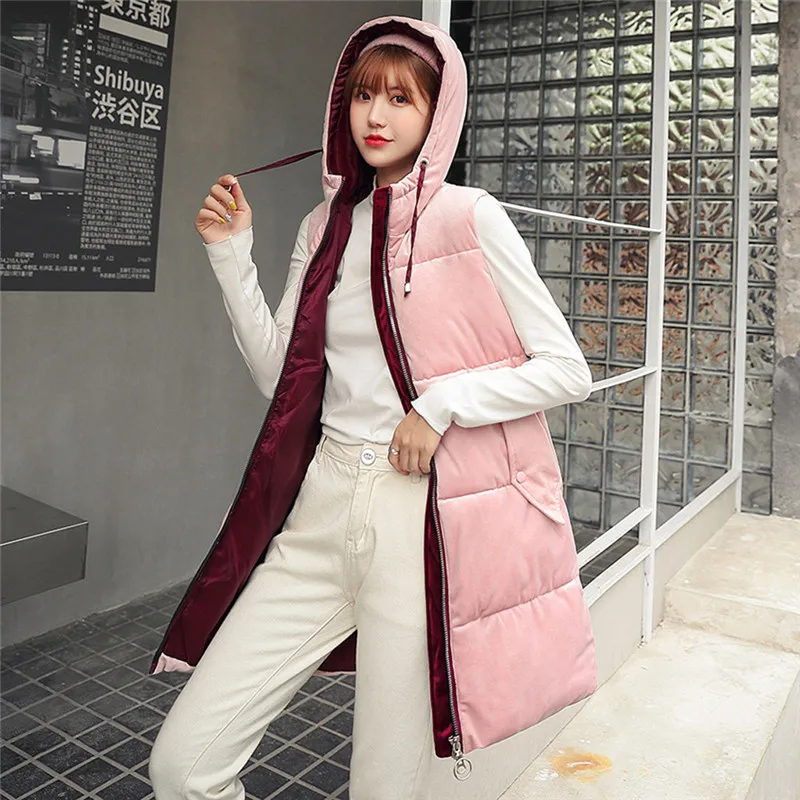 Женский жилет пальто плюс размер 2019 модная новая зимняя теплая парка