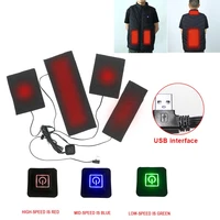 4 in 1 usb clothes heater pad with 3 gear adjustable temperatureelectric heating sheet heating warmer pad for vest jacket